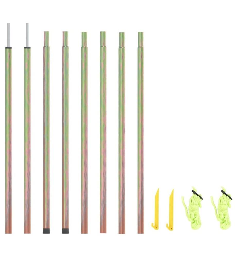 Mâts de parasol 2 pcs 250 cm Acier galvanisé