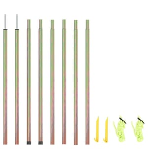 Mâts de parasol 2 pcs 250 cm Acier galvanisé