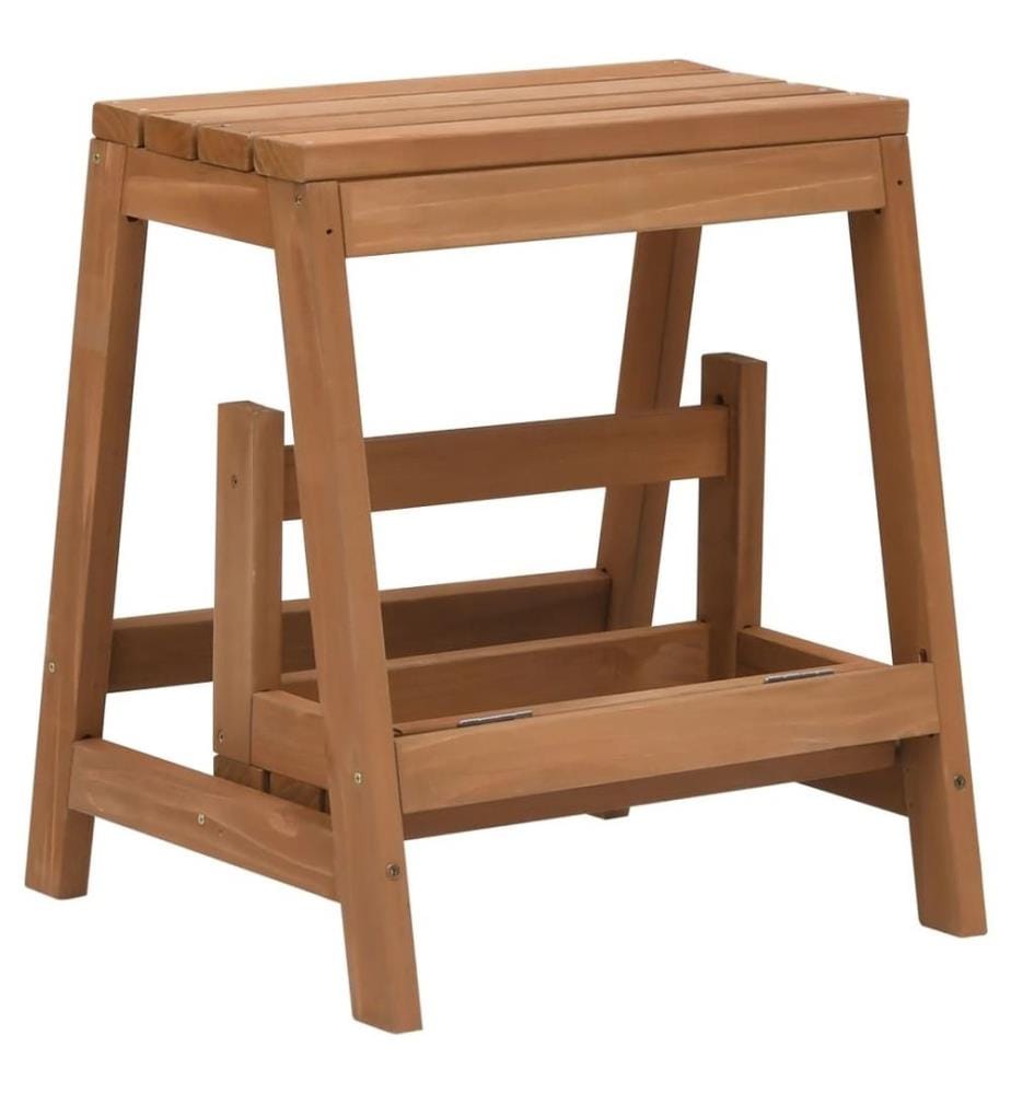 Klappbarer Tritthocker Massivholz Tanne