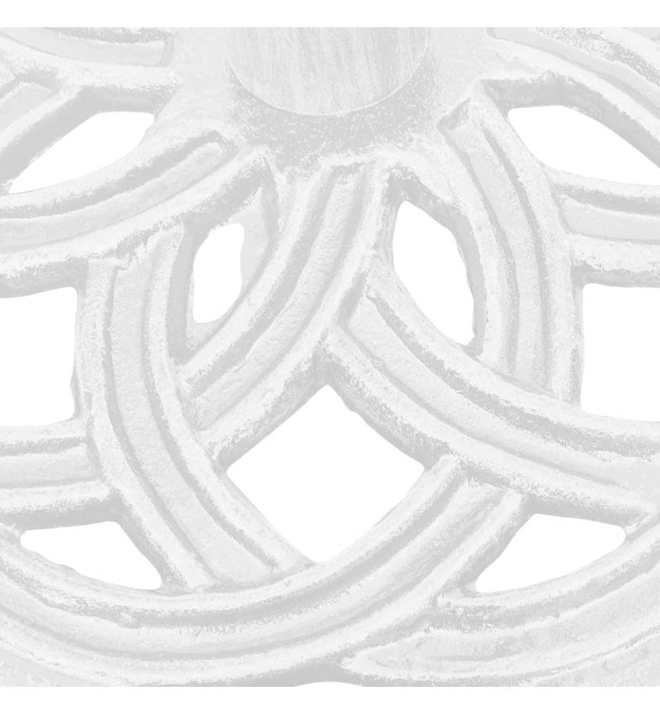 Sonnenschirmständer Weiss 44x44x31 cm Gusseisen