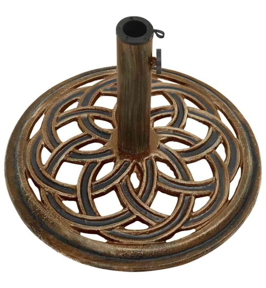Sonnenschirmständer Bronzen 44x44x31 cm Gusseisen