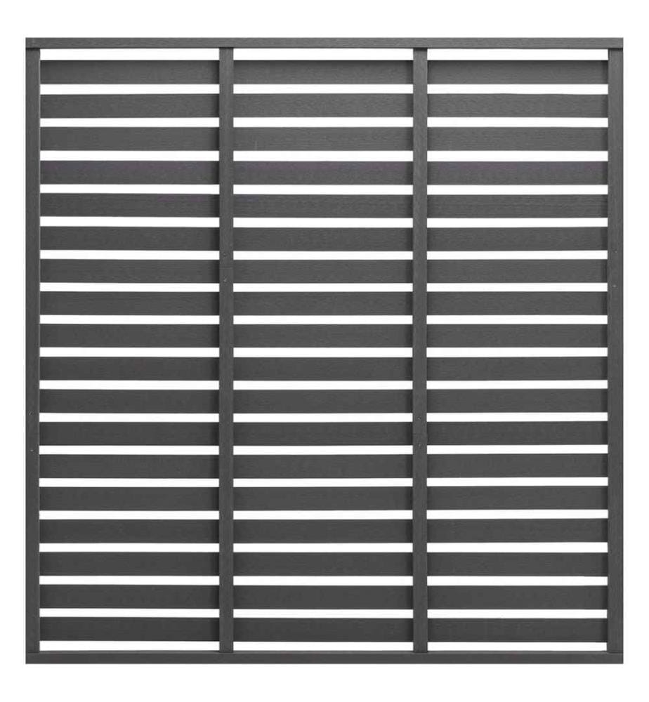 Zaunelement WPC 180 x 180 cm Grau