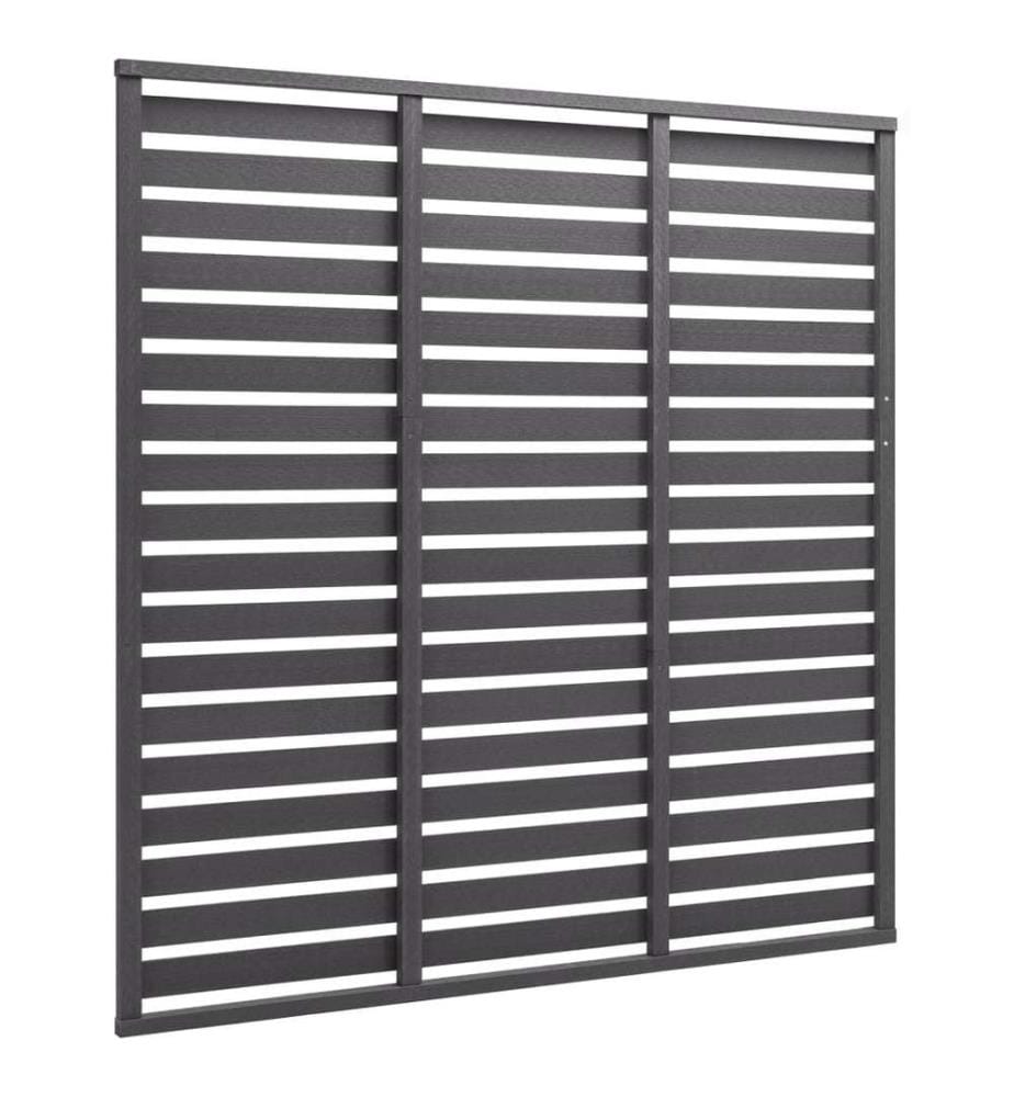 Zaunelement WPC 180 x 180 cm Grau