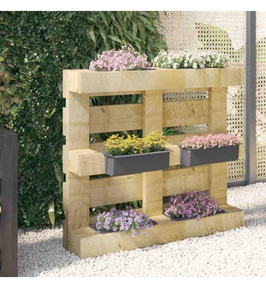 Pflanzkasten für Europaletten 12 Stk. Grau 36x13,5x9,5 cm PP