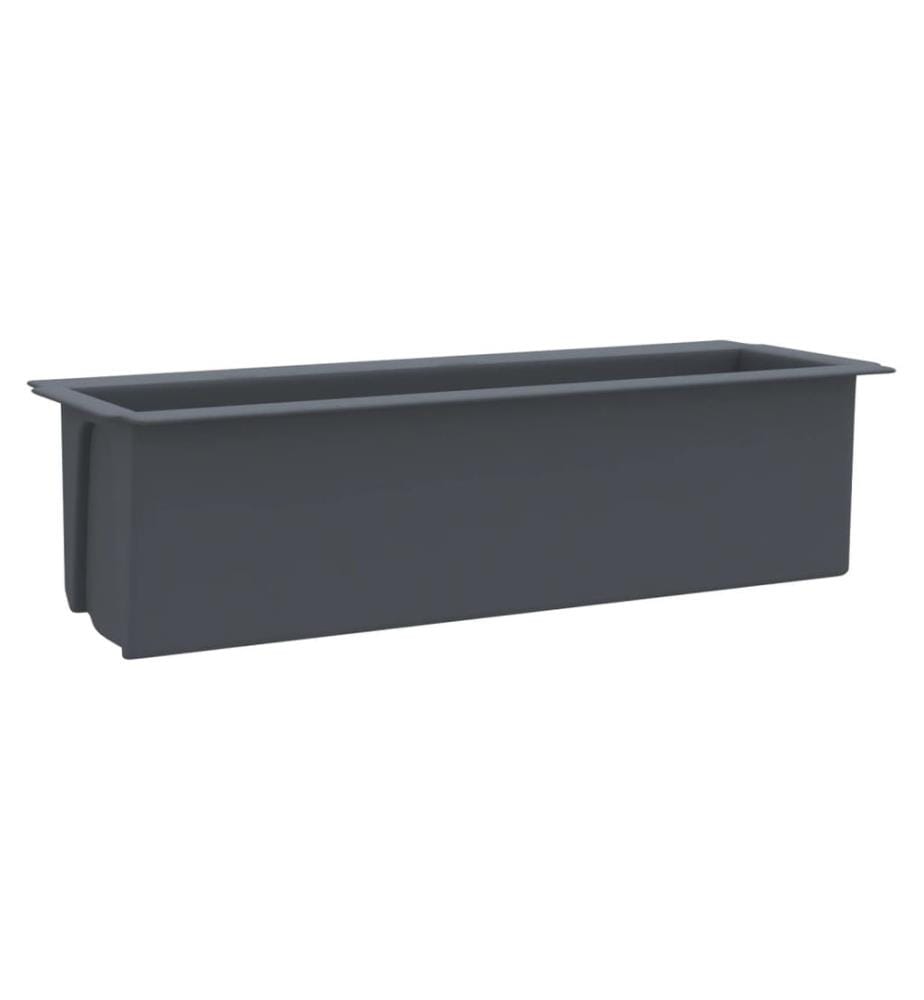 Pflanzkasten für Europaletten 12 Stk. Grau 36x13,5x9,5 cm PP