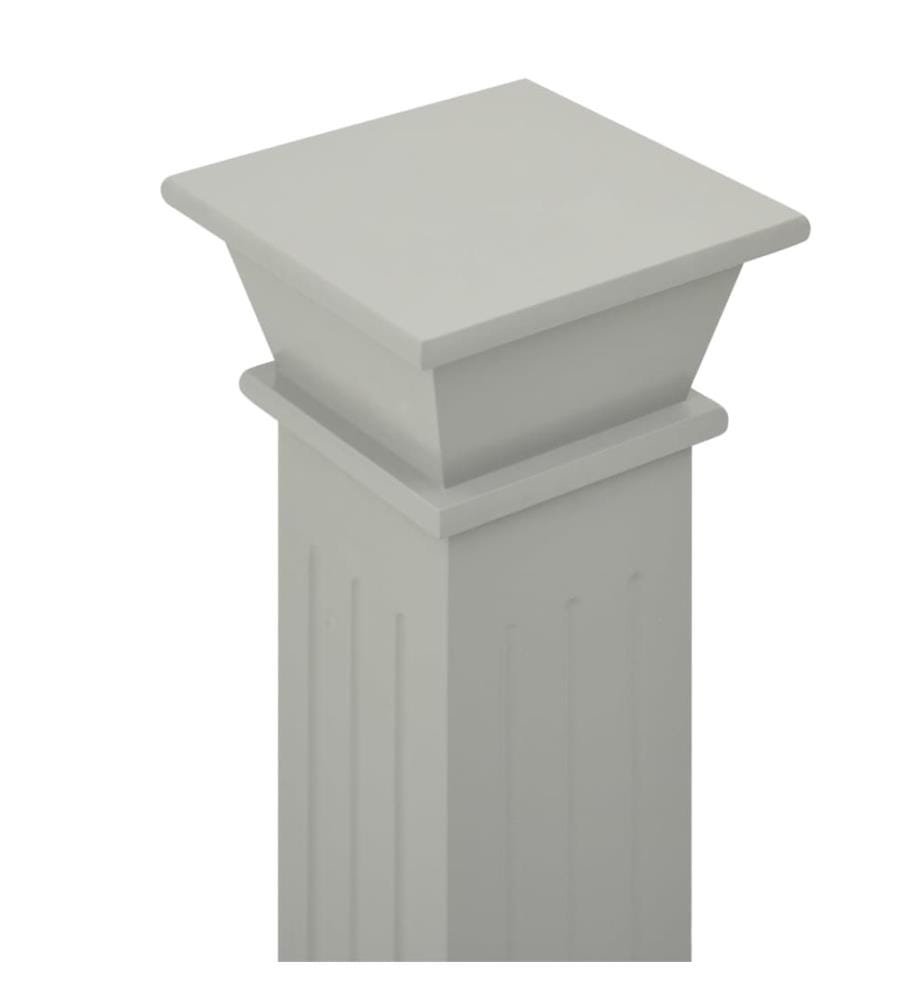 Klassischer Säulen-Pflanzenständer Grau 17x17x66 cm MDF
