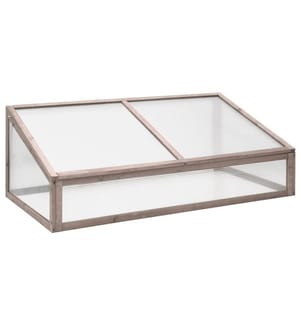 Gewächshaus Grau 110x58,5x39 cm Tannenholz