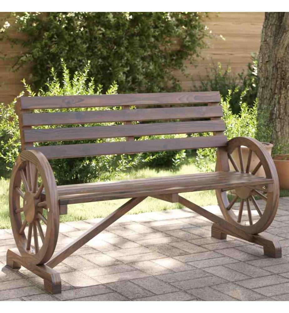 Gartenbank 2-Sitzer Massivholz Tanne