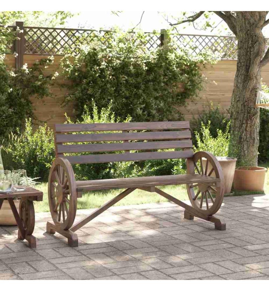 Gartenbank 2-Sitzer Massivholz Tanne