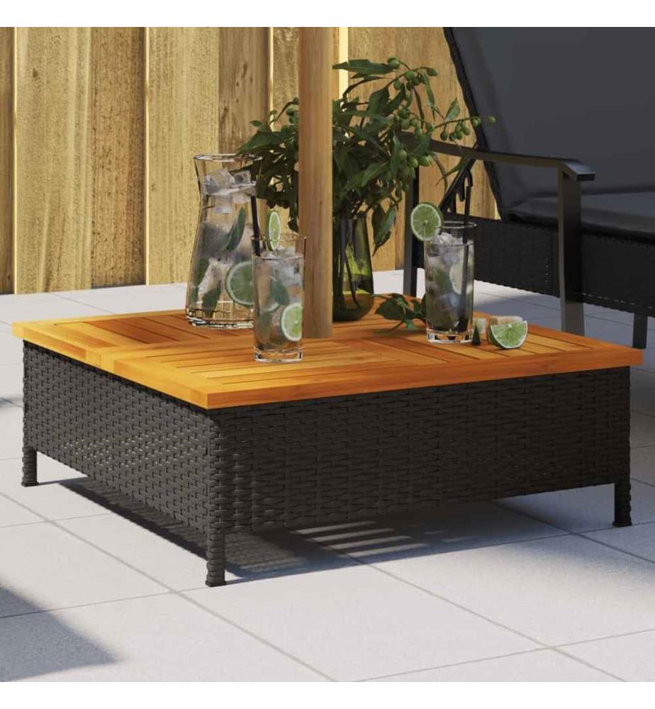 Verkleidung für Sonnenschirmständer Schwarz 70x70x25 cm