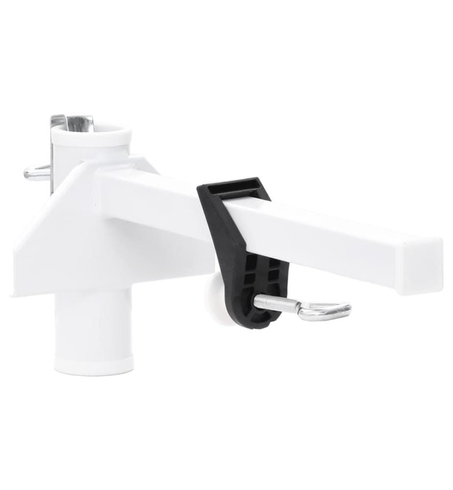 Sonnenschirmhalter für Balkon Weiss 38 mm Stahl
