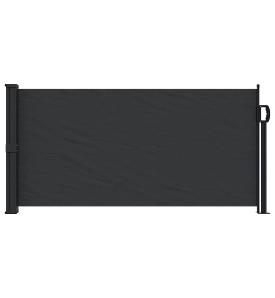 Seitenmarkise Ausziehbar Schwarz 100x500 cm