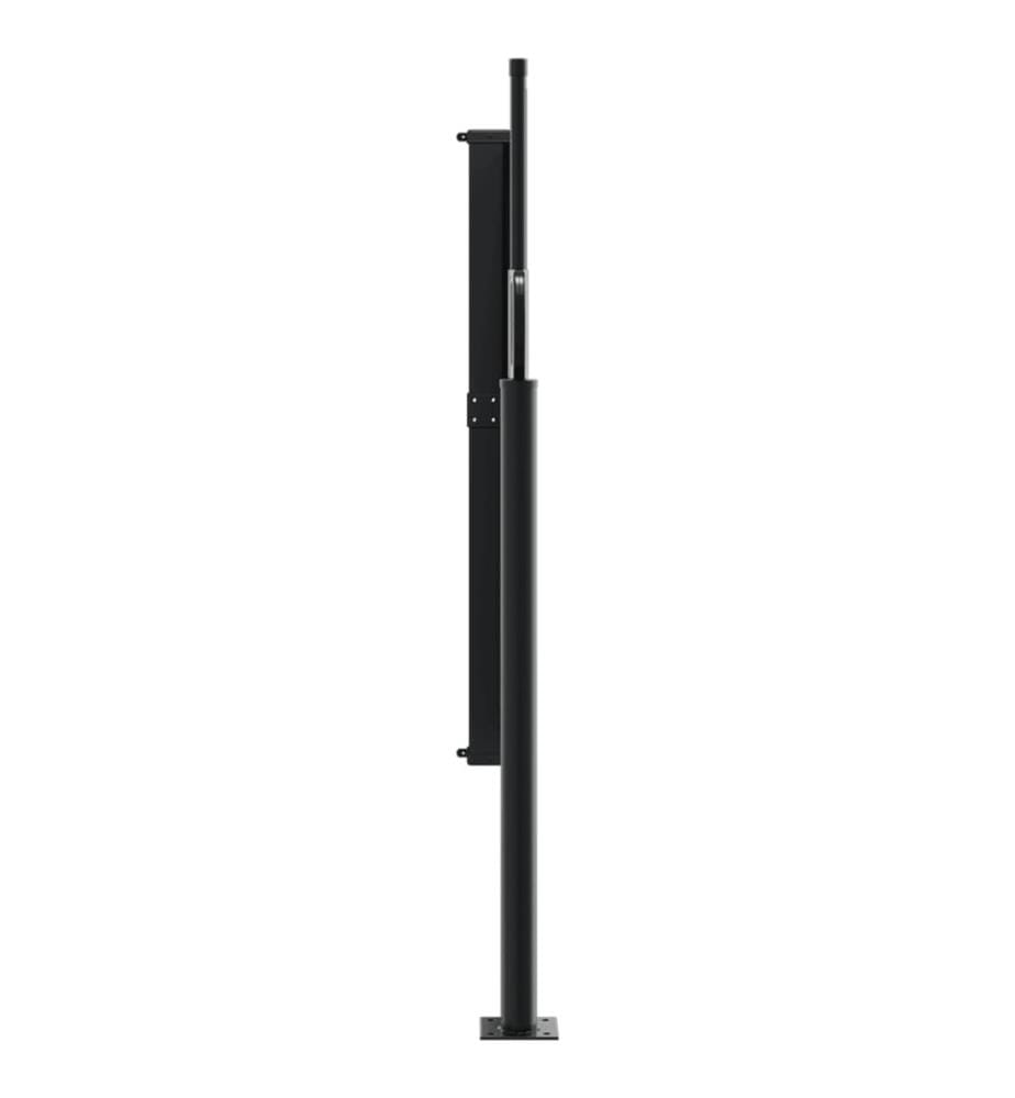 Seitenmarkise Ausziehbar Schwarz 100x500 cm