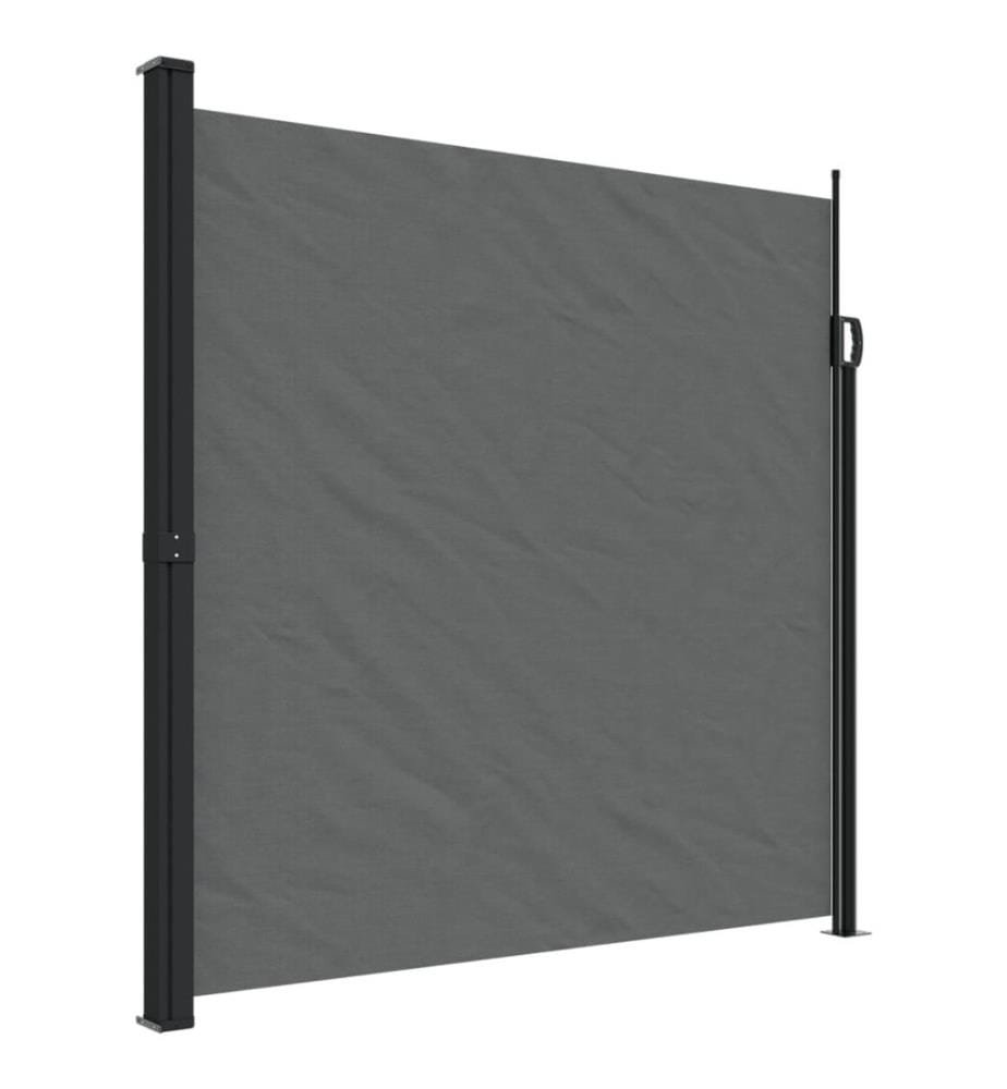 Seitenmarkise Ausziehbar Anthrazit 200x600 cm
