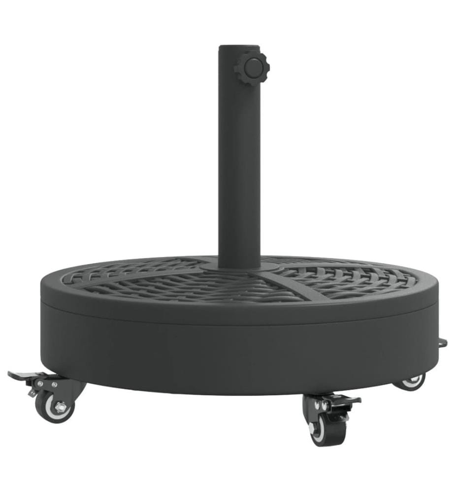 Sonnenschirmständer mit Rollen für Ø38/48 mm Mast 27 kg Rund
