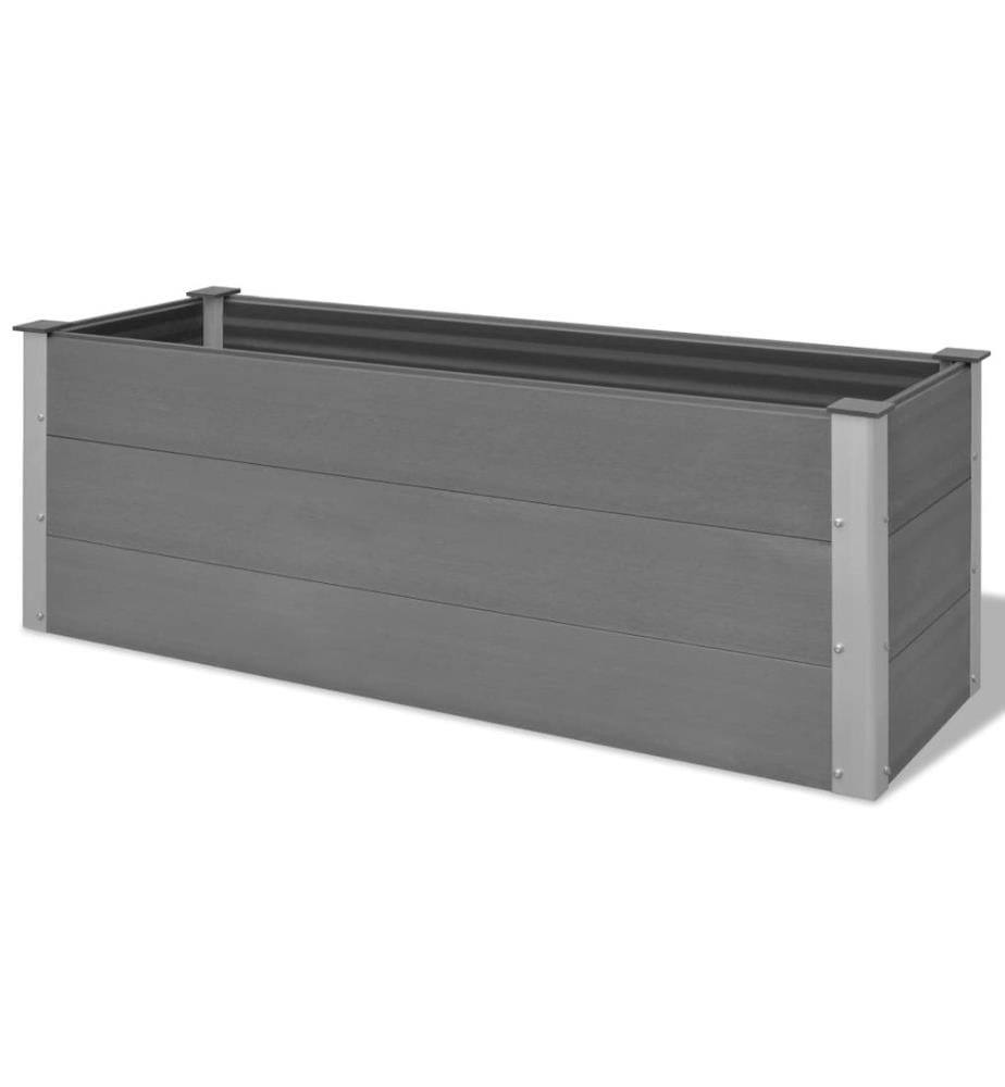 Garten-Hochbeet WPC 150 x 50 x 54 cm Grau