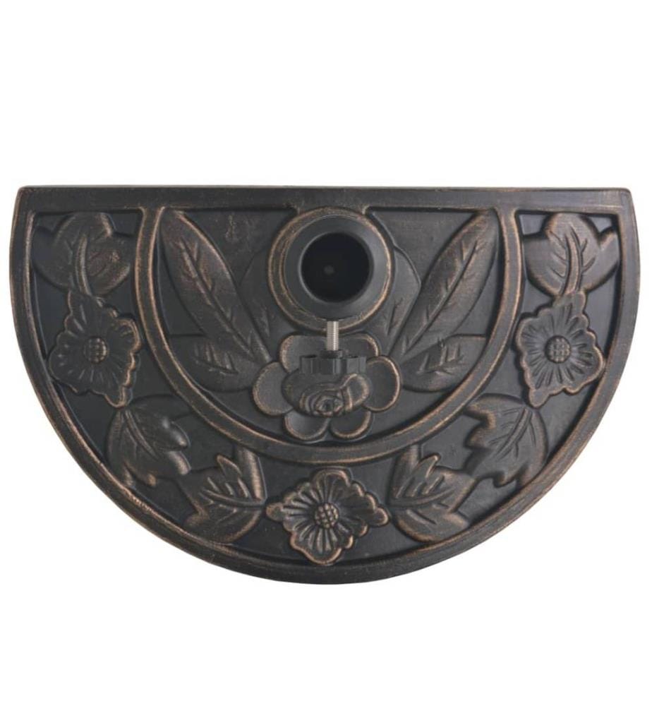 Sonnenschirmständer Harz Halbrund Bronze 9 kg