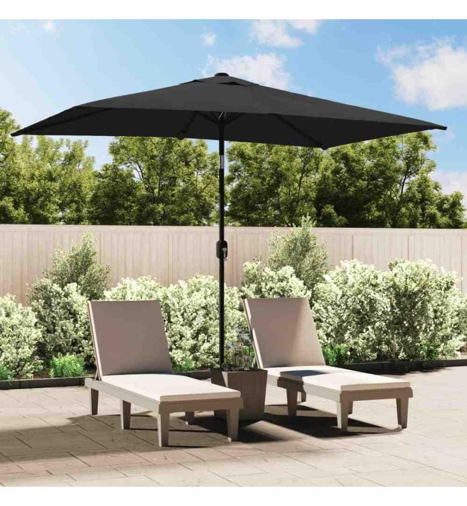 Sonnenschirm mit Metall-Mast 300 x 200 cm Anthrazit
