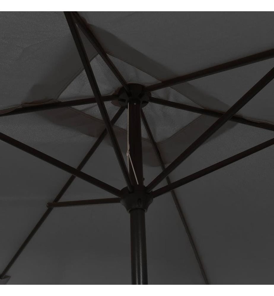 Sonnenschirm mit Metall-Mast 300 x 200 cm Anthrazit