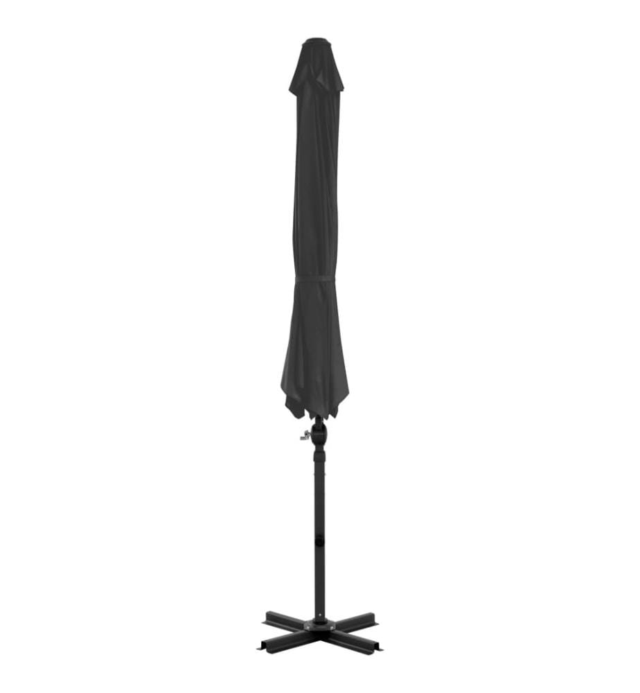 Ampelschirm mit Aluminium-Mast Anthrazit 300 cm