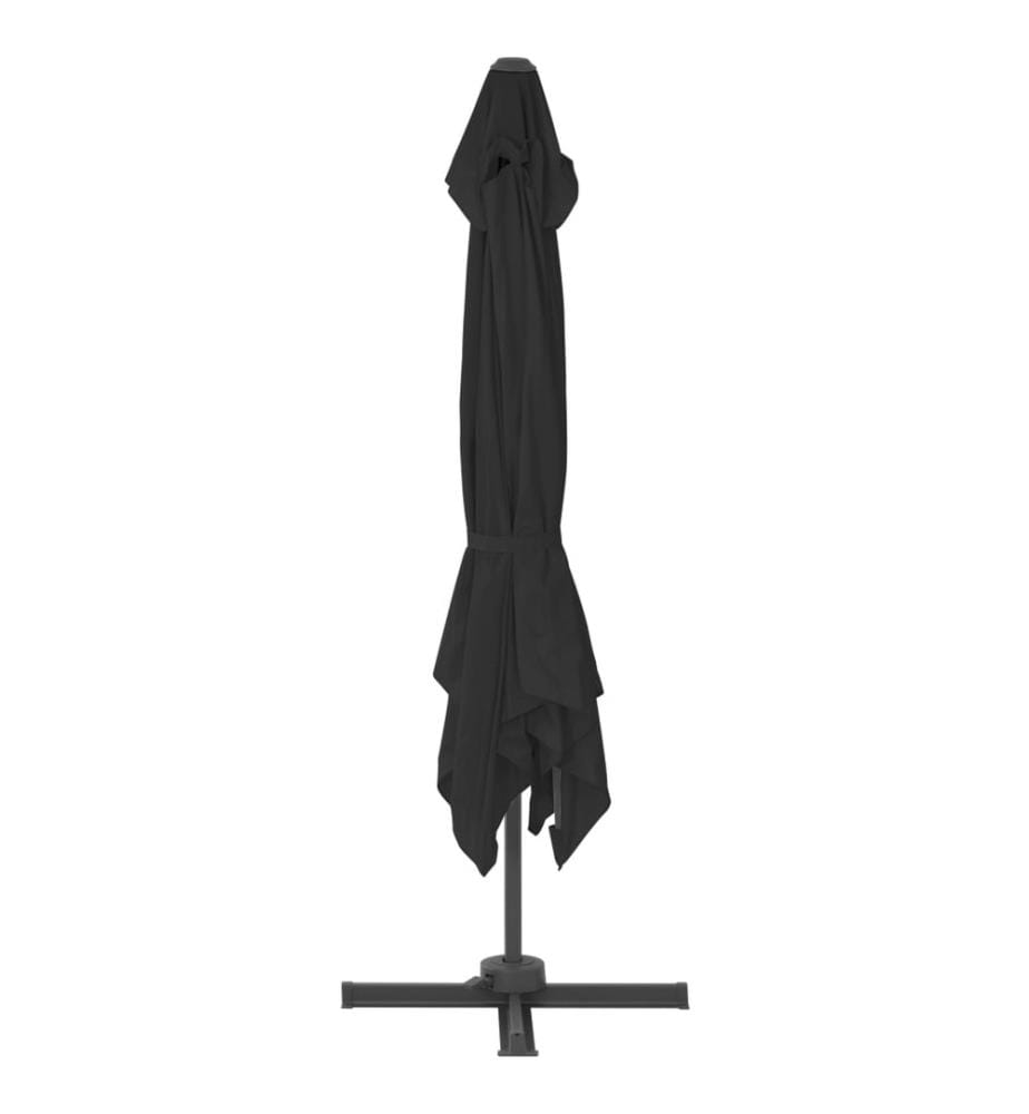 Ampelschirm mit Aluminium-Mast 300x300 cm Anthrazit