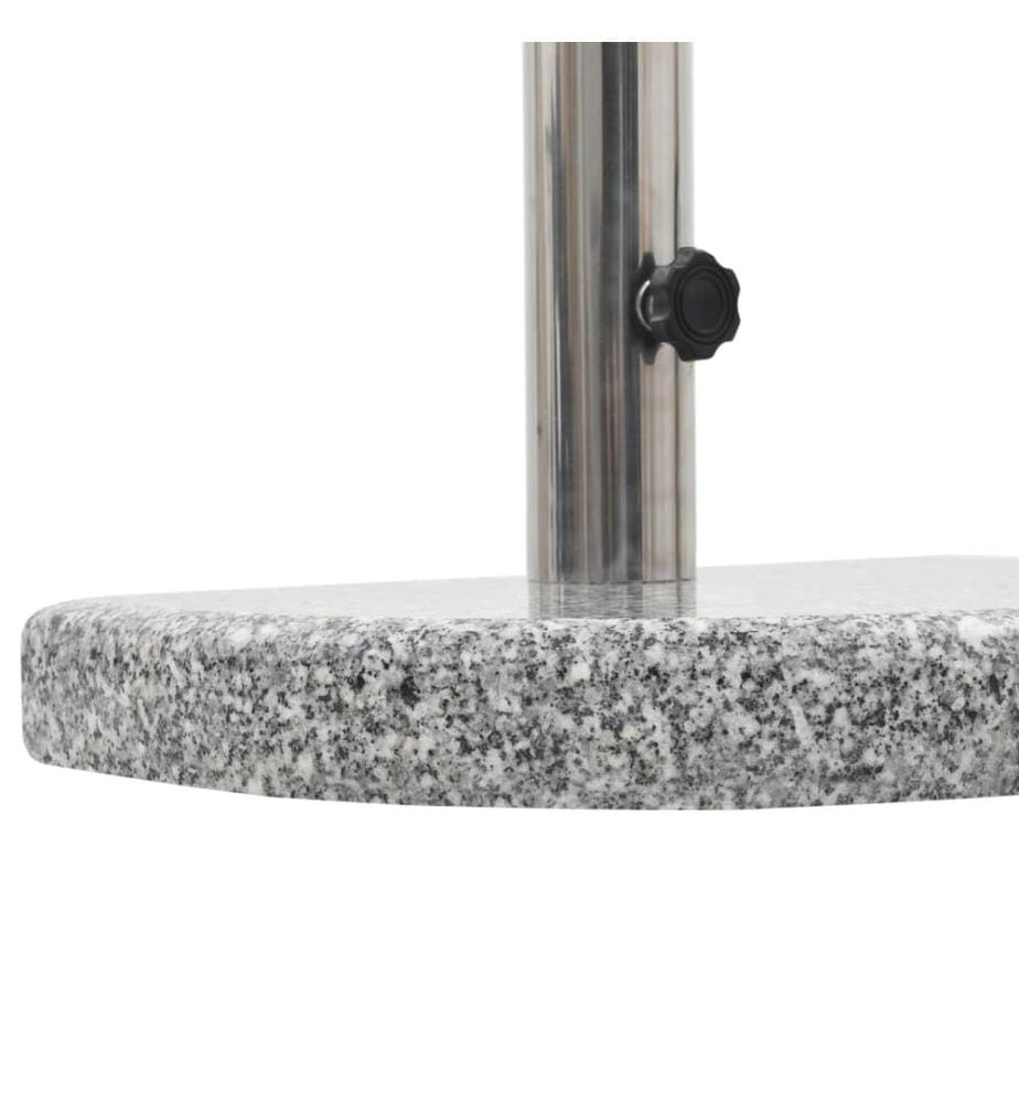 Sonnenschirmständer Granit 10 kg Gebogen Grau