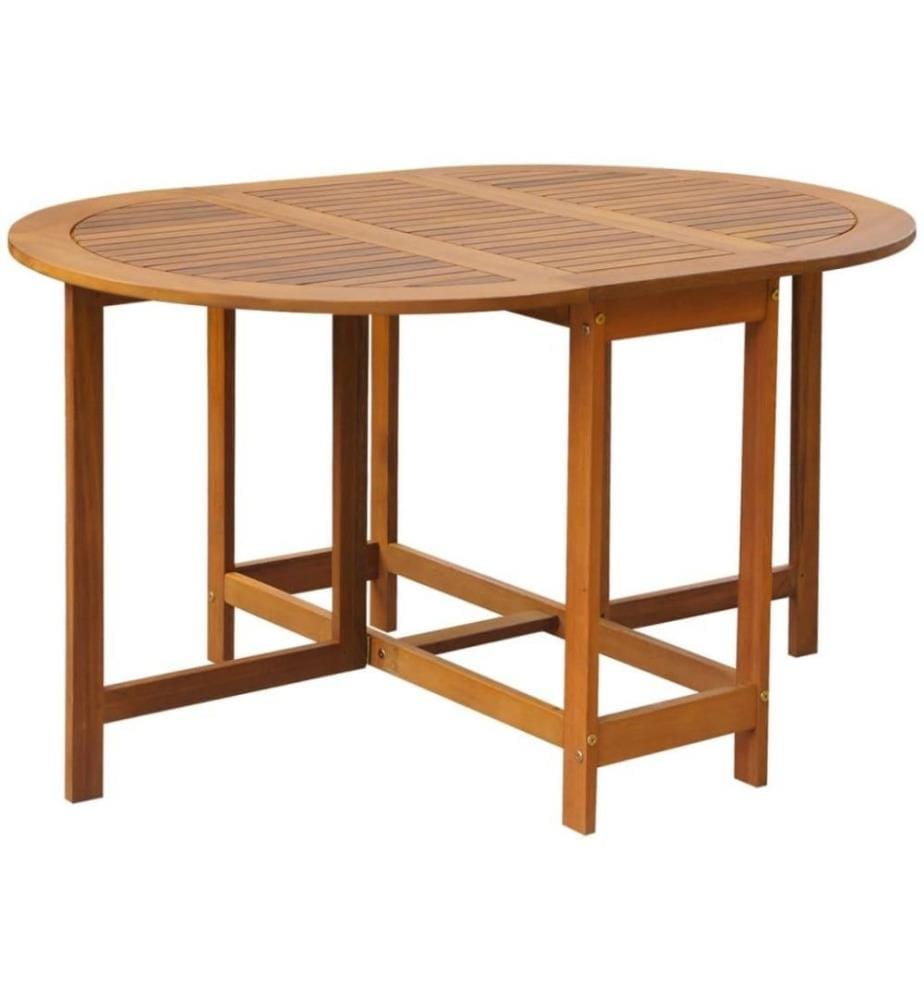 Mobilier à dîner d'extérieur pliable 5 pcs Bois d'acacia solide