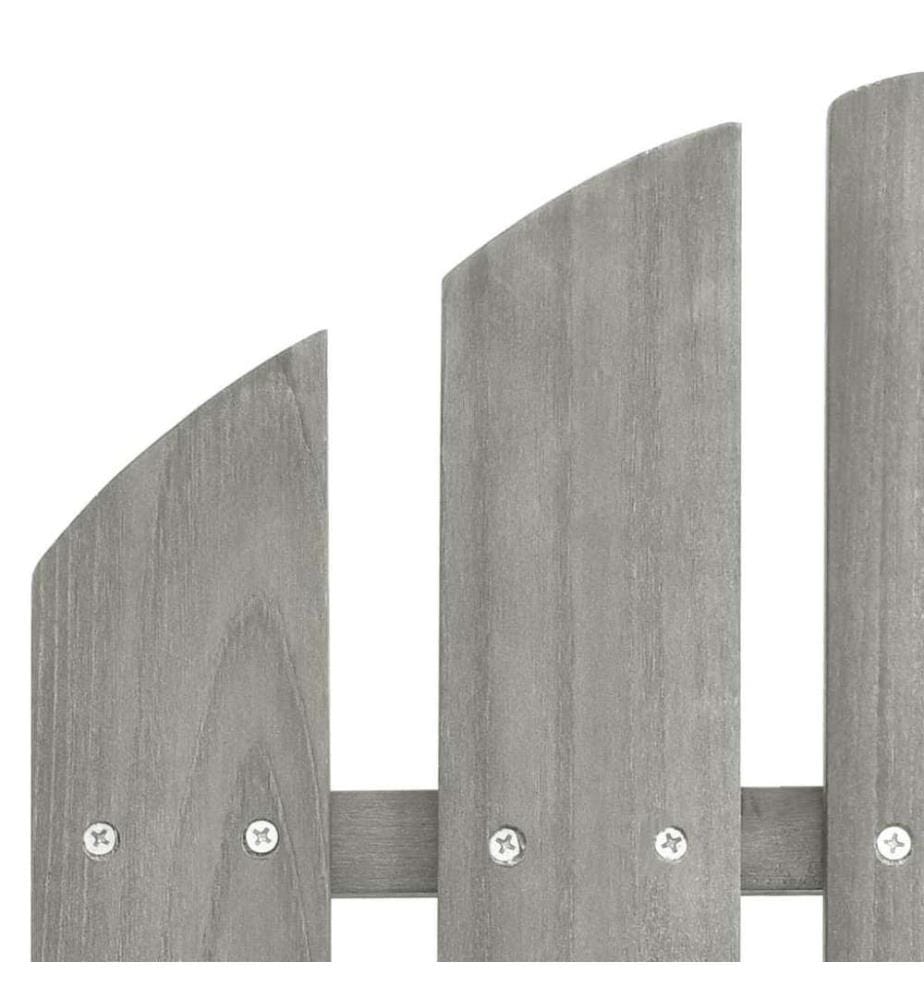 Garten-Schaukelstuhl Holz Grau