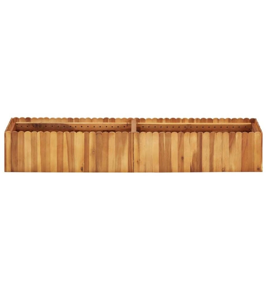 Lit surélevé de jardin 150x30x25 cm Bois massif d'acacia