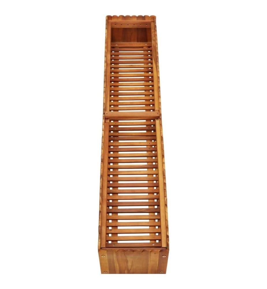 Lit surélevé de jardin 150x30x25 cm Bois massif d'acacia