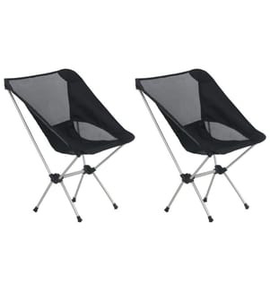 Klappbare Campingstühle 2 Stk. mit Tragetasche 54x50x65 cm Alu