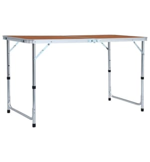 Klappbarer Campingtisch Aluminium 120 x 60 cm