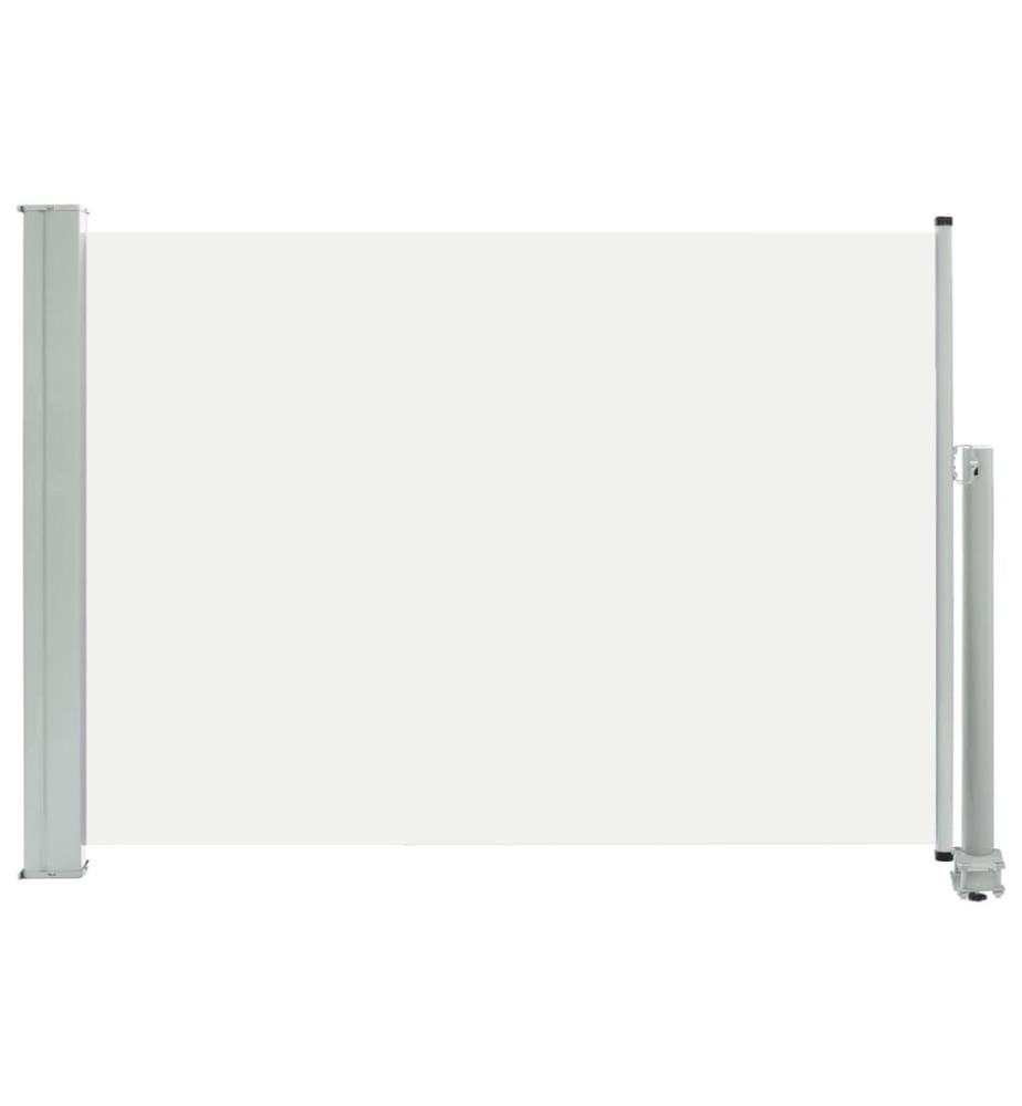 Auvent latéral rétractable de patio 80x300 cm Crème