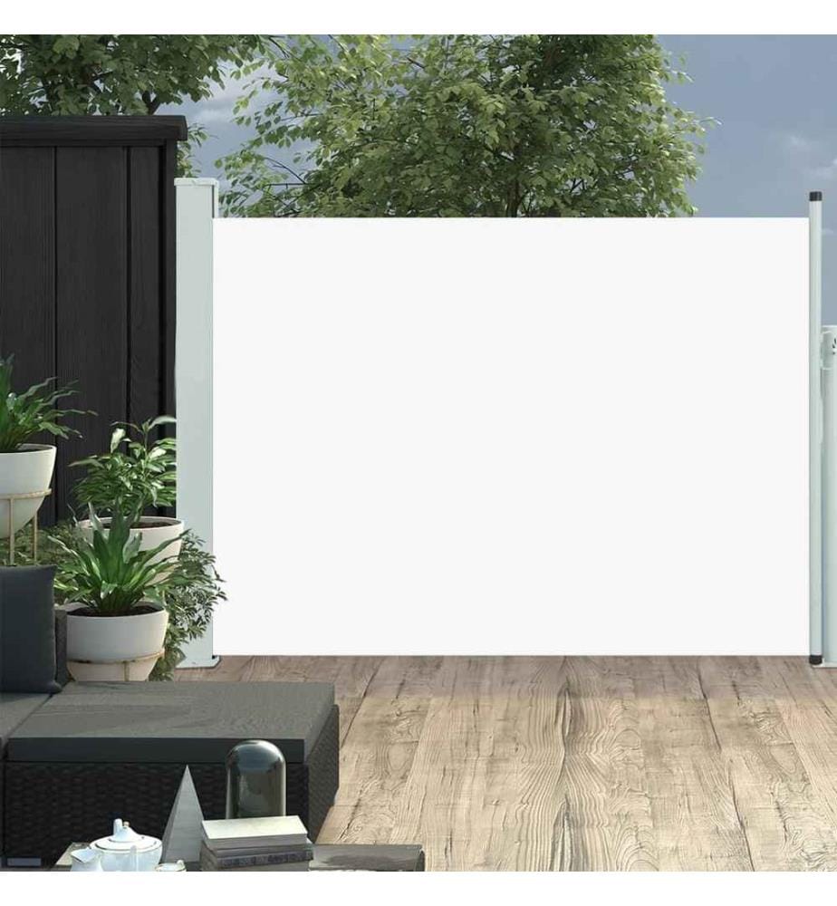 Ausziehbare Seitenmarkise 100×500 cm Creme
