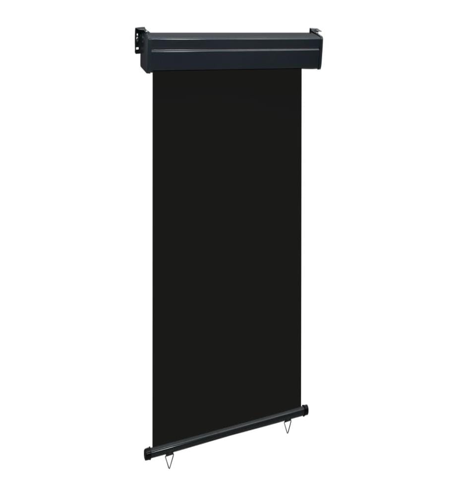 Balkon-Seitenmarkise 105x250 cm Schwarz