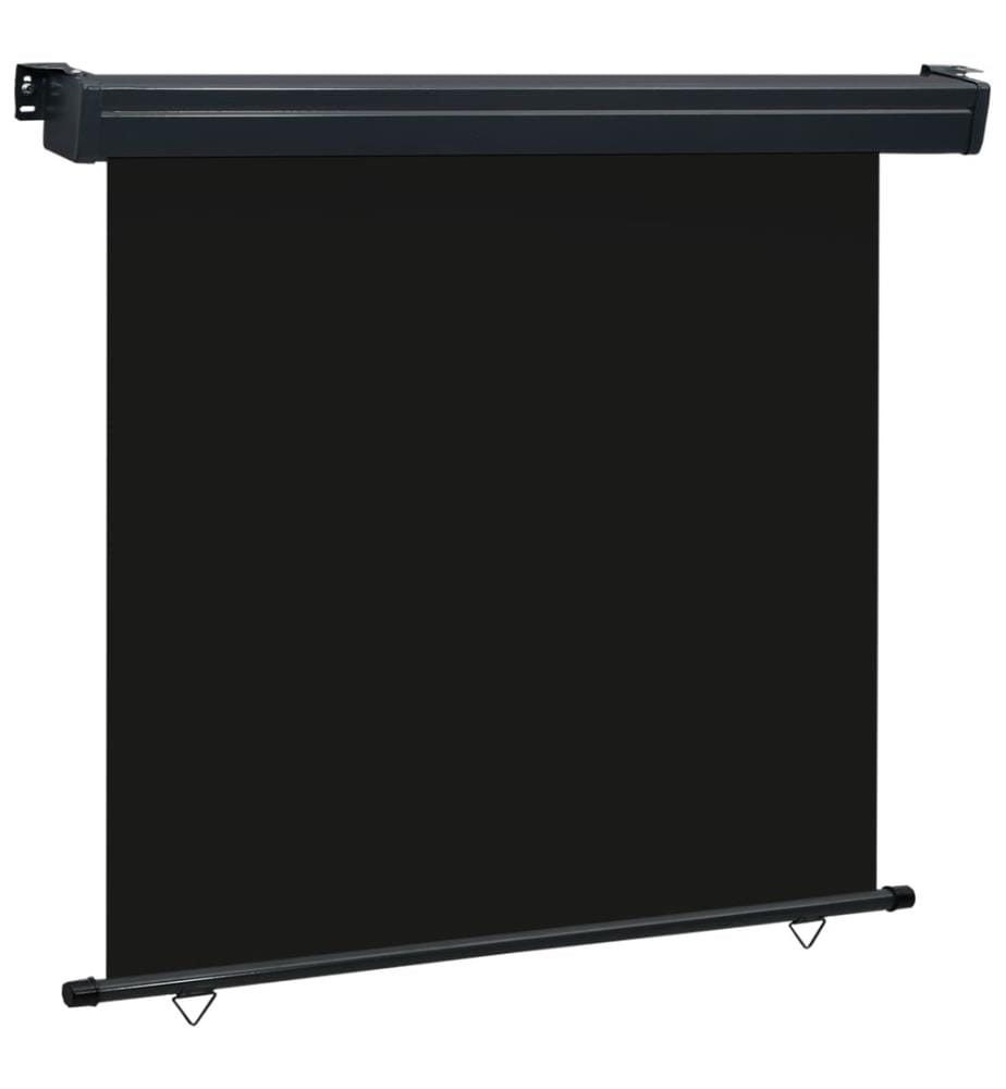 Balkon-Seitenmarkise 160 × 250 cm Schwarz