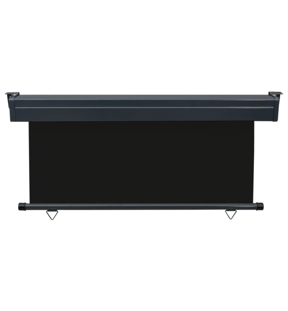 Balkon-Seitenmarkise 160 × 250 cm Schwarz