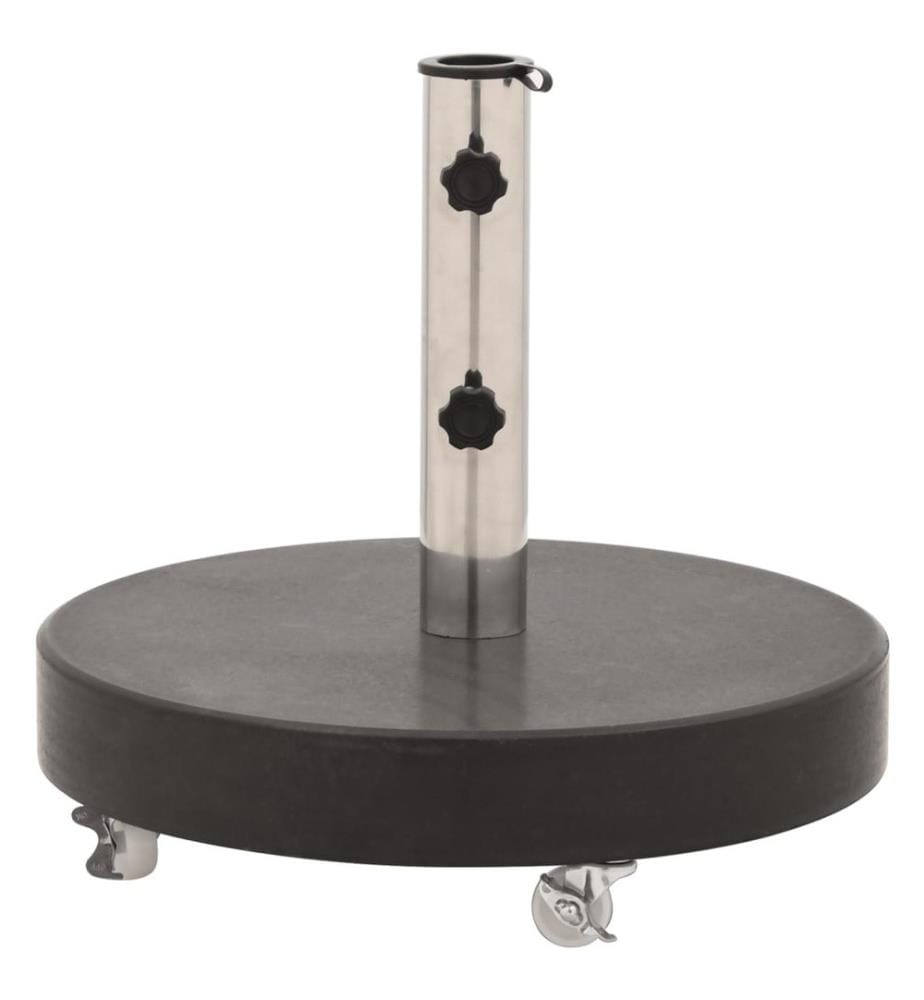Socle de parasol Granite 30 kg Rond Noir