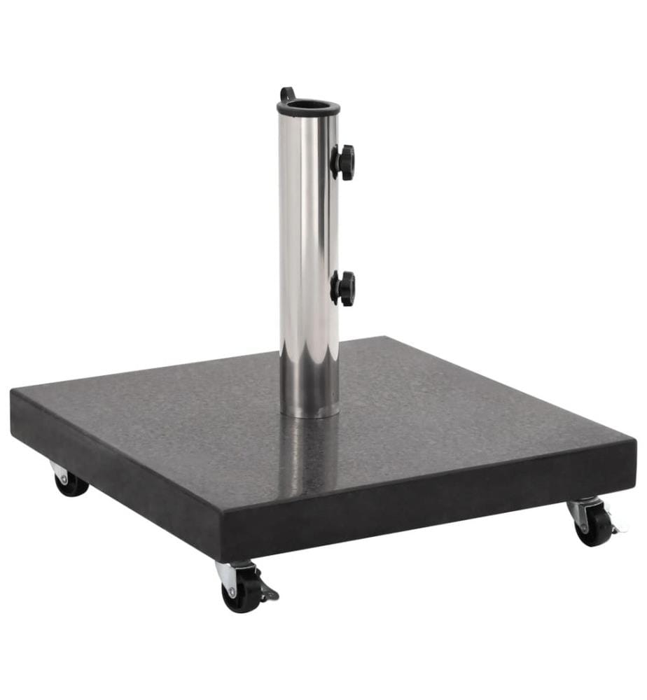 Socle de parasol Granite 30 kg Carré Noir