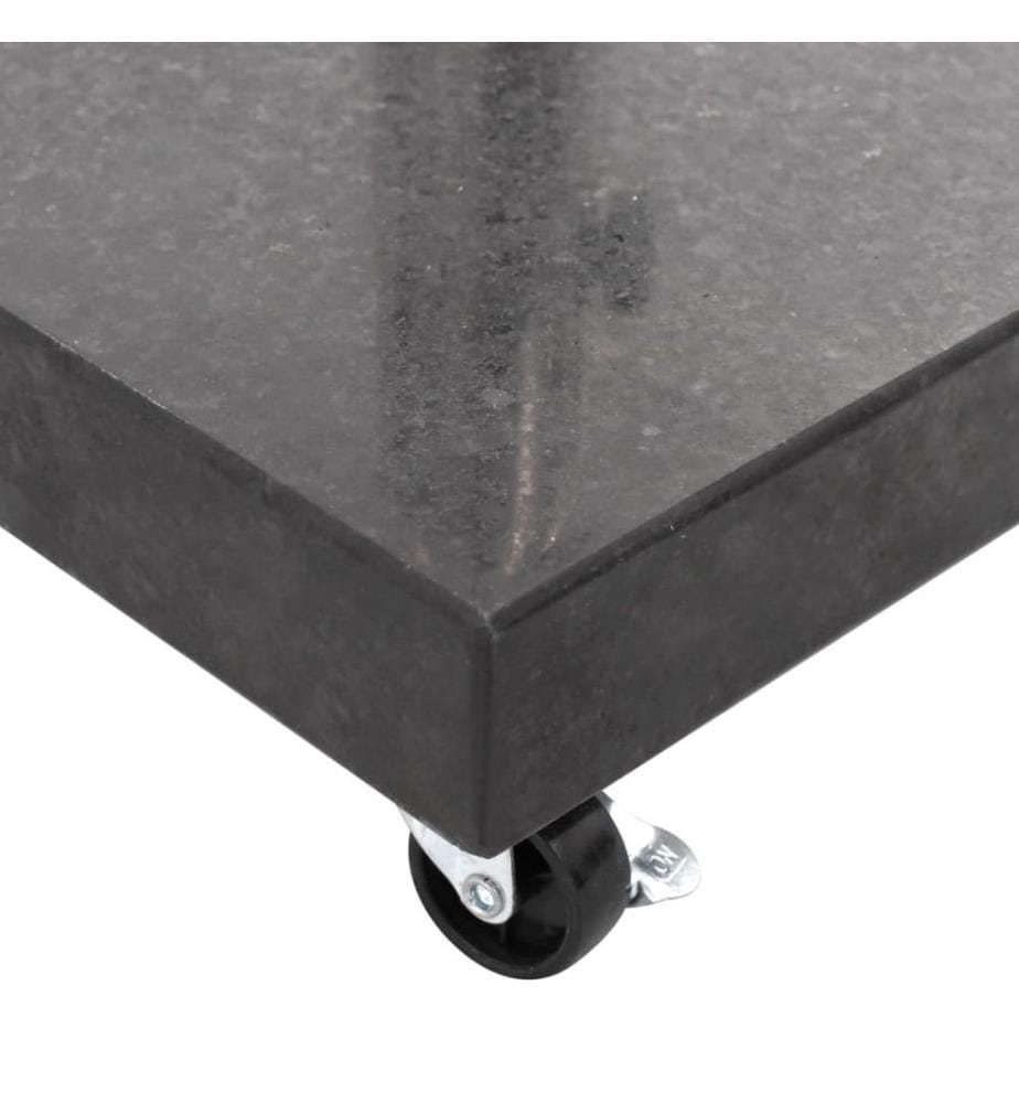 Socle de parasol Granite 30 kg Carré Noir