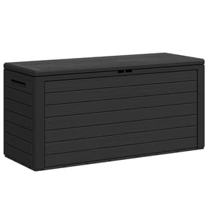 Boîte de rangement de jardin Anthracite 116x44x55 cm