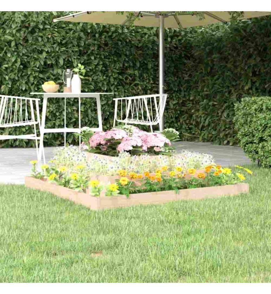 Jardinière 110x110x27 cm Bois massif de pin