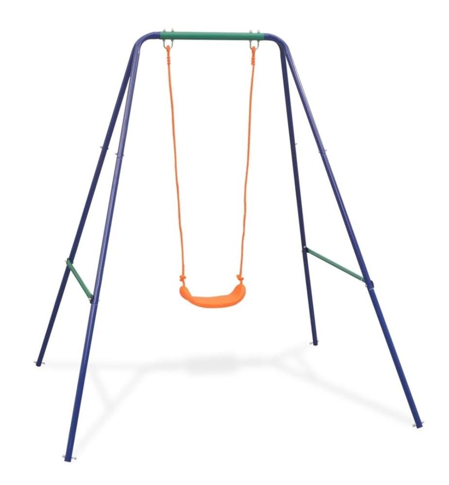 Balançoire simple 2-en-1 et balançoire pour tout-petits Orange