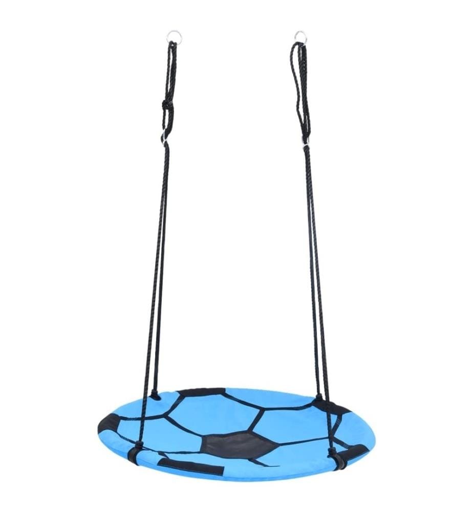Balançoire nid d'oiseau Motif de ballon de foot 100 cm