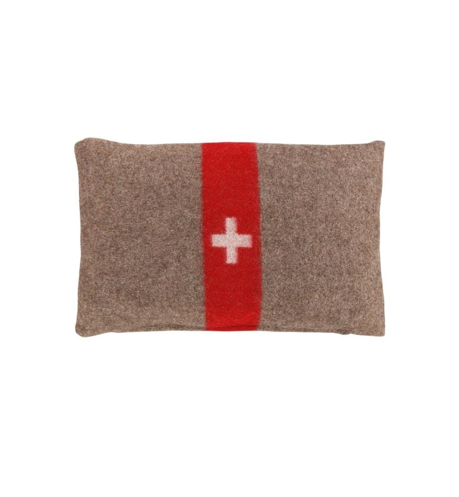 ESKIMO - Kissen Armee 40 x 60 cm, Braun/Rot