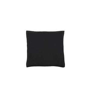 ESKIMO - Coussin Edelvelours 45 x 45 cm, Noir
