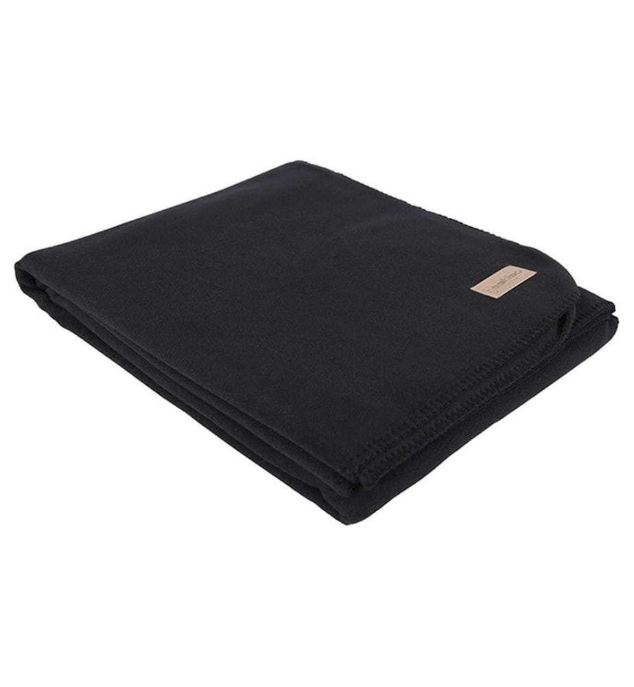 ESKIMO - Decke Edelvelours Schwarz, 100 x 150 cm