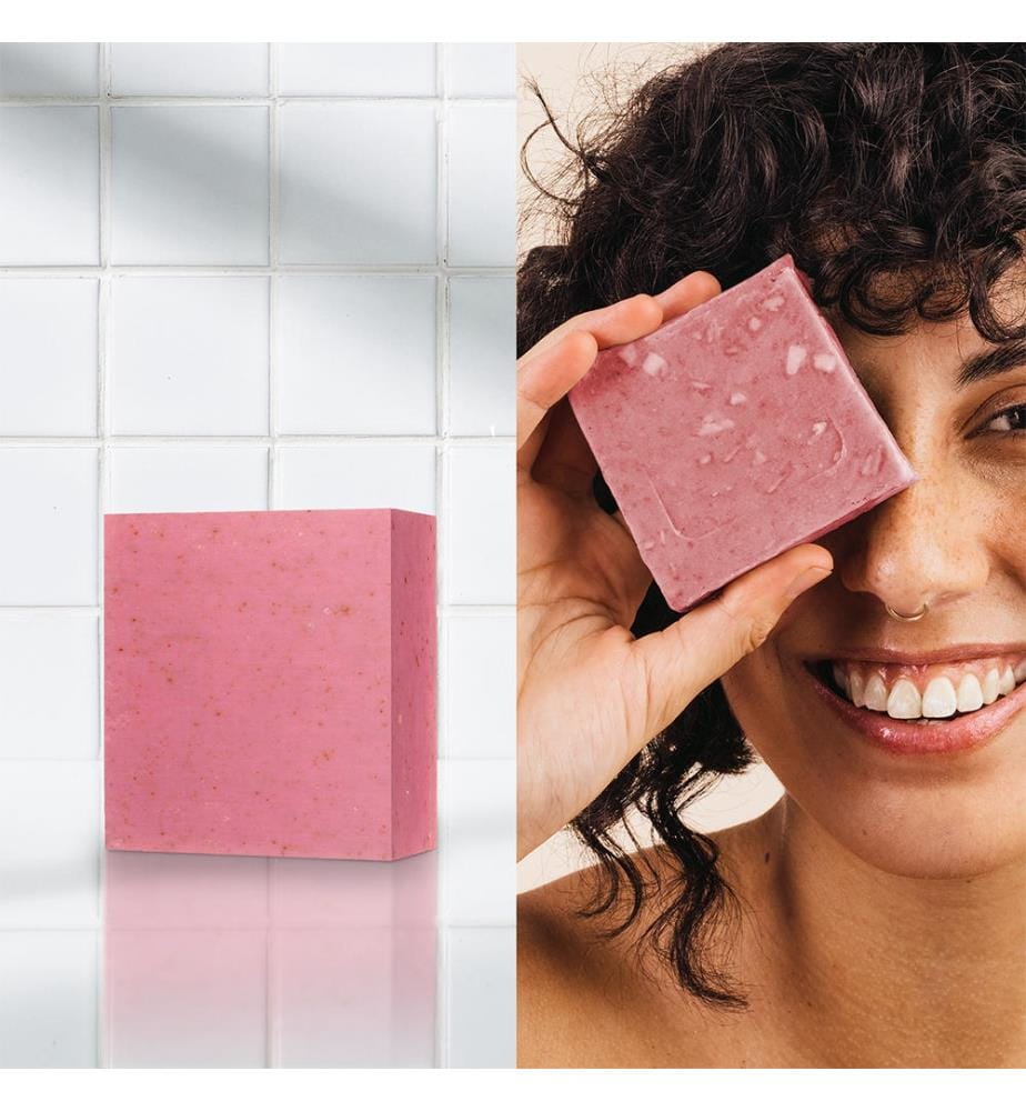 Savon nettoyant visage à la rose - 100gr