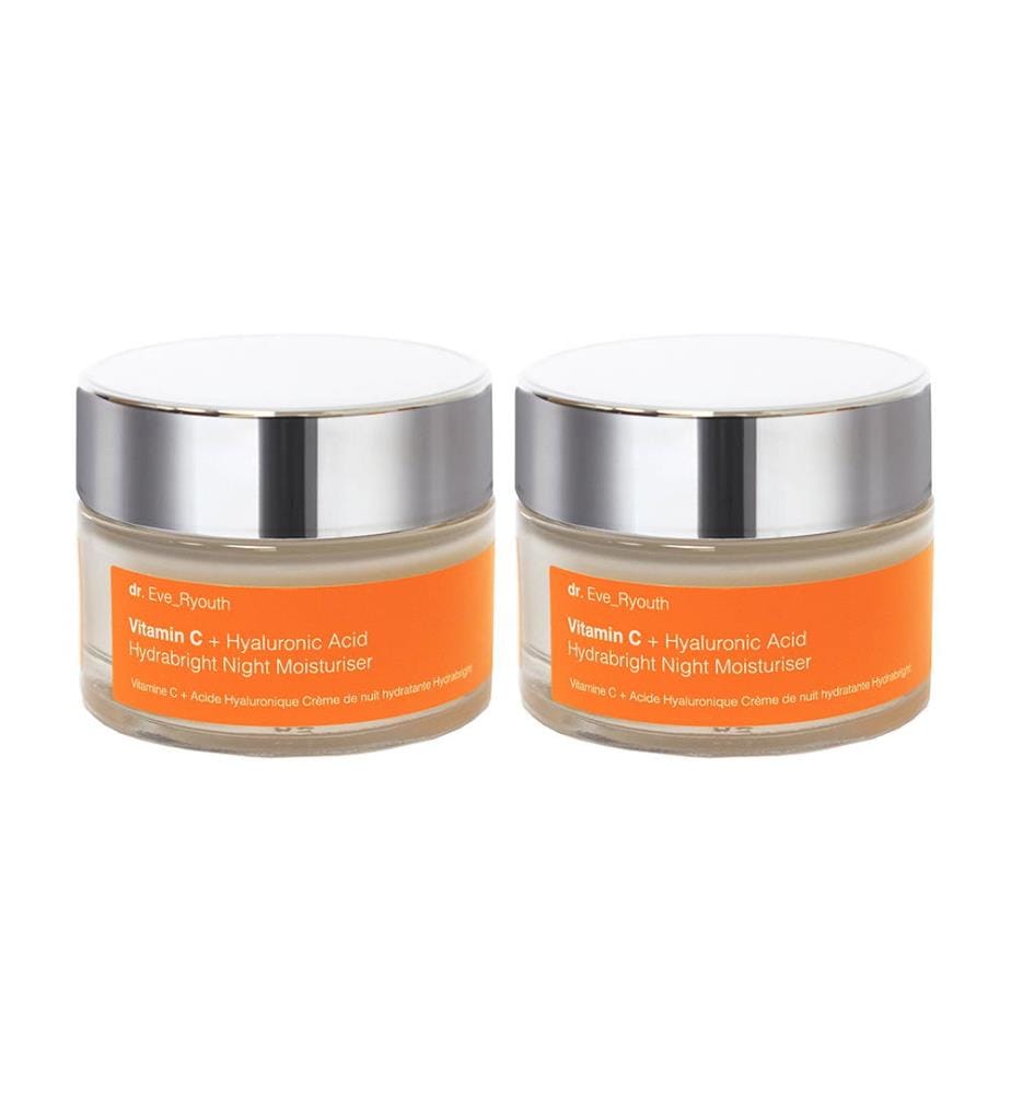 Crème de Nuit Hydratante Vitamin C + Hyaluronic Acid - 2 x 50 ml