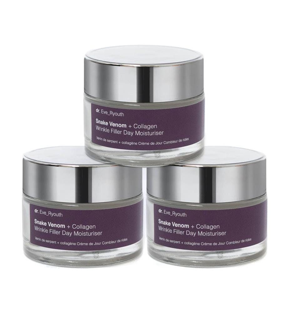Anti-Falten Tagescreme Snake Venom + Collagen - 3 x 50 ml